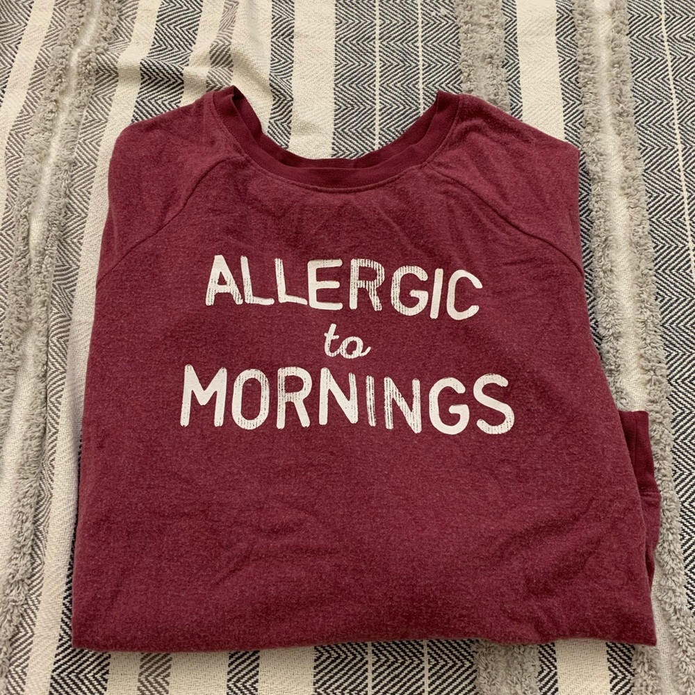 Long sleeve, light weight sweater